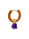 Radiante Orange Crystal Hoop