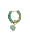 Radiante Green Crystal Hoop