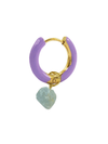 Radiante Purple Crystal Hoop