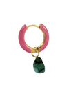 Radiante Pink Crystal Hoop