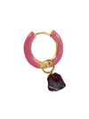 Radiante Pink Crystal Hoop
