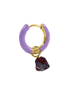 Radiante Purple Crystal Hoop