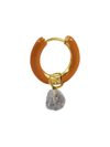 Radiante Orange Crystal Hoop