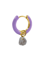 Radiante Purple Crystal Hoop
