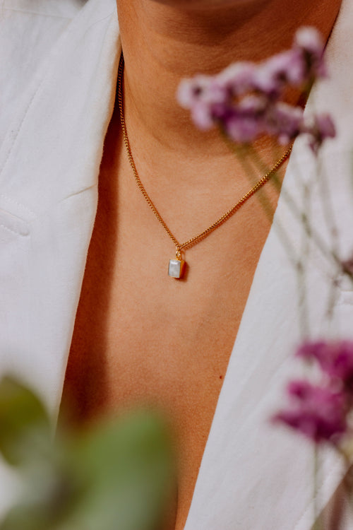 Birthstone Necklace - March / Aquamarine