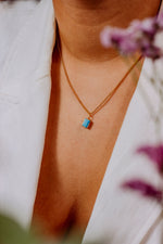 Birthstone Necklace - December / Turquoise