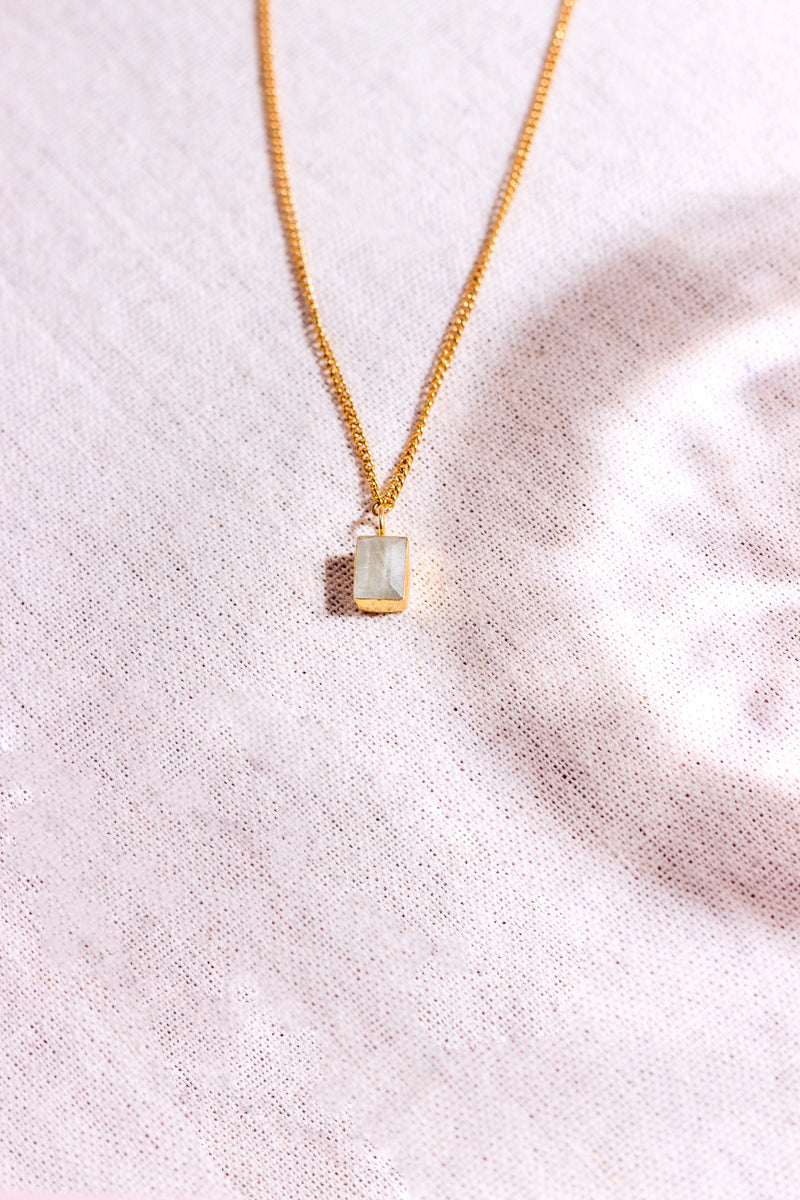 Birthstone Necklace - March / Aquamarine