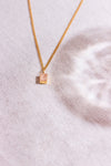 Birthstone Necklace - October / Rose Quartz