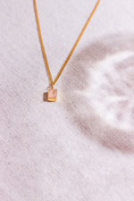 Birthstone Necklace - October / Rose Quartz