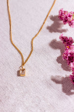 Birthstone Necklace - April / Clear Quartz