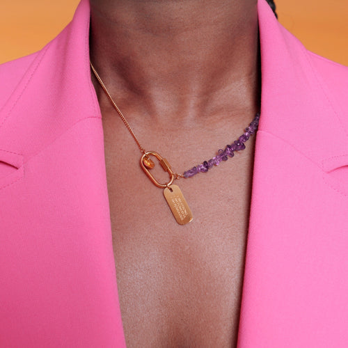 Radiante Amethyst Necklace