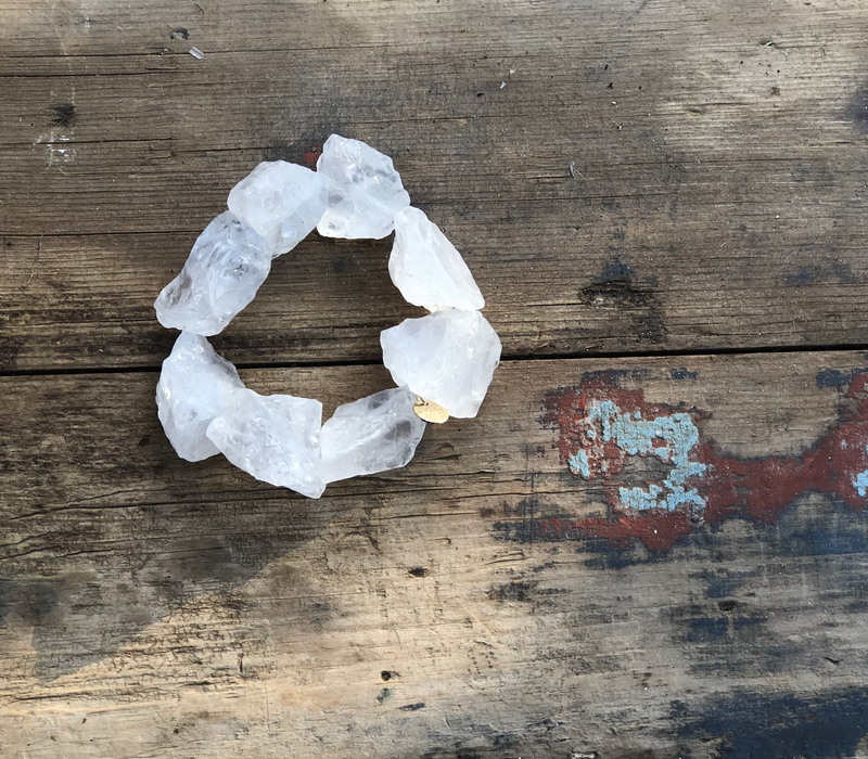 RAW The Clear Quartz Bracelet