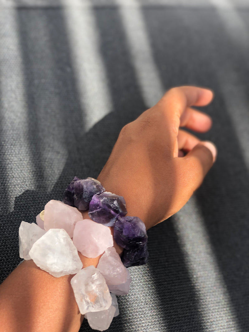 RAW The Clear Quartz Bracelet