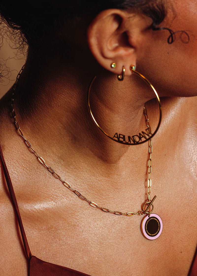 Abundance Necklace & Hoops Set