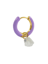 Radiante Purple Crystal Hoop