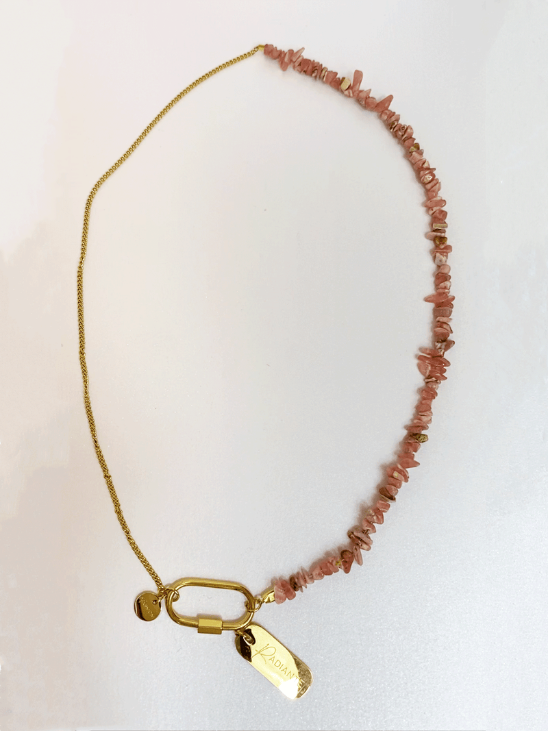 Radiante Rhodochrosite Necklace