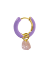 Radiante Purple Crystal Hoop
