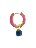 Radiante Pink Crystal Hoop