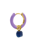 Radiante Purple Crystal Hoop