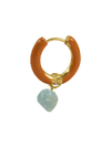 Radiante Orange Crystal Hoop