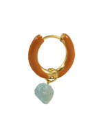 Radiante Orange Crystal Hoop