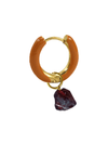 Radiante Orange Crystal Hoop