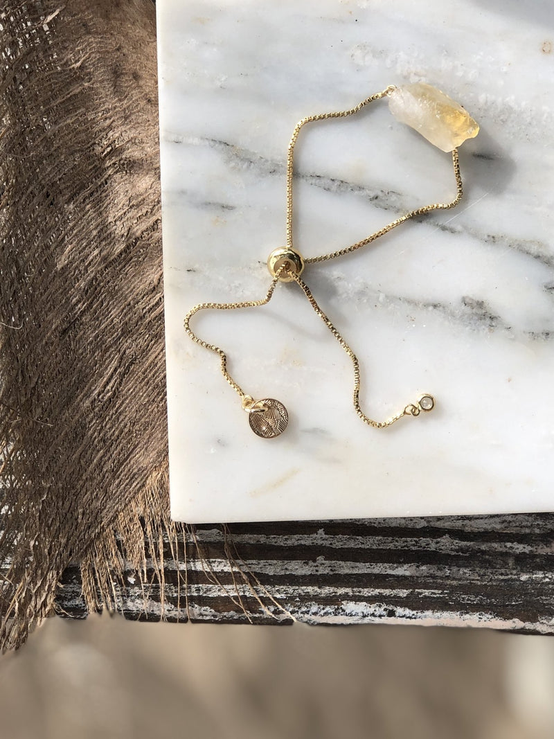 CITRINE - raw x dainty