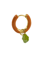 Radiante Orange Crystal Hoop