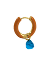 Radiante Orange Crystal Hoop
